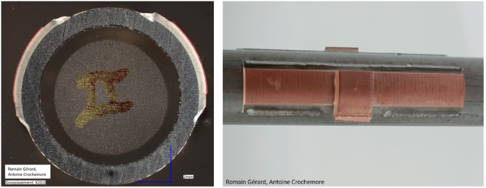 Laser welding of the thermal link interface plates on the cryogenic cooling tubes